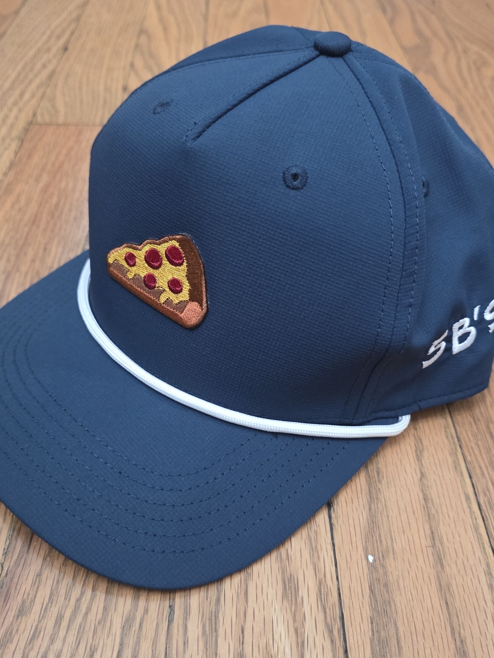 Cap America Navy Blue Rope Golf Hat / Snapback Pizza Patch Cap